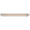 Tripp N254-048-SH-6A 48 Ports 1 HE rack mounting shielded Cat6a STP Feed-Through Patch Panel - RJ45 Ethernet - TAA - 10 Gigabit Ethernet - RJ-45 - Cat6a - Silver - White - Rackeinb