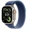 Smartwatch Apple Watch Ultra 3 GPS + Cellular 49mm Natural Titanium Case Blue/Bright Blue Trail Loop S/M
