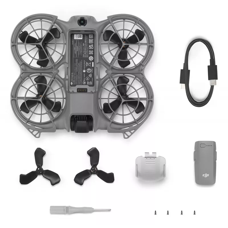 Quadcopter drone DJI Neo 2 — 4 rotors, 12 MP camera, 2688×1512 video, 1606 mAh battery, 49 GB internal memory, Wi‑Fi & Bluetooth