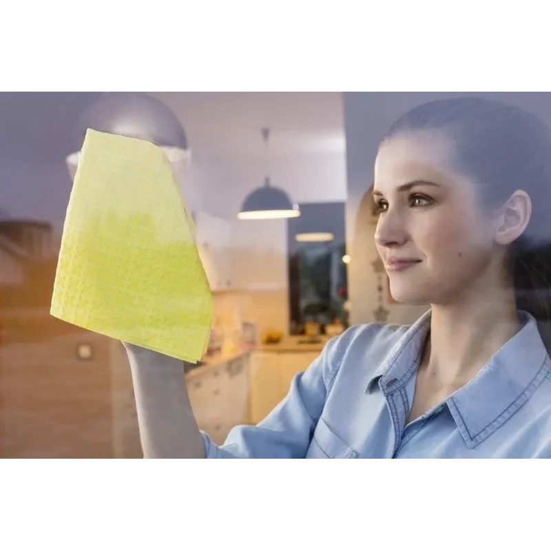 Vileda Actifibre Cloth for Cleaning Glass Yellow