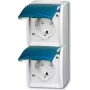 Busch Jaeger 2084-0-0719 Socket Outlet CEE 7/3 Blue - White (2084-0-0719)