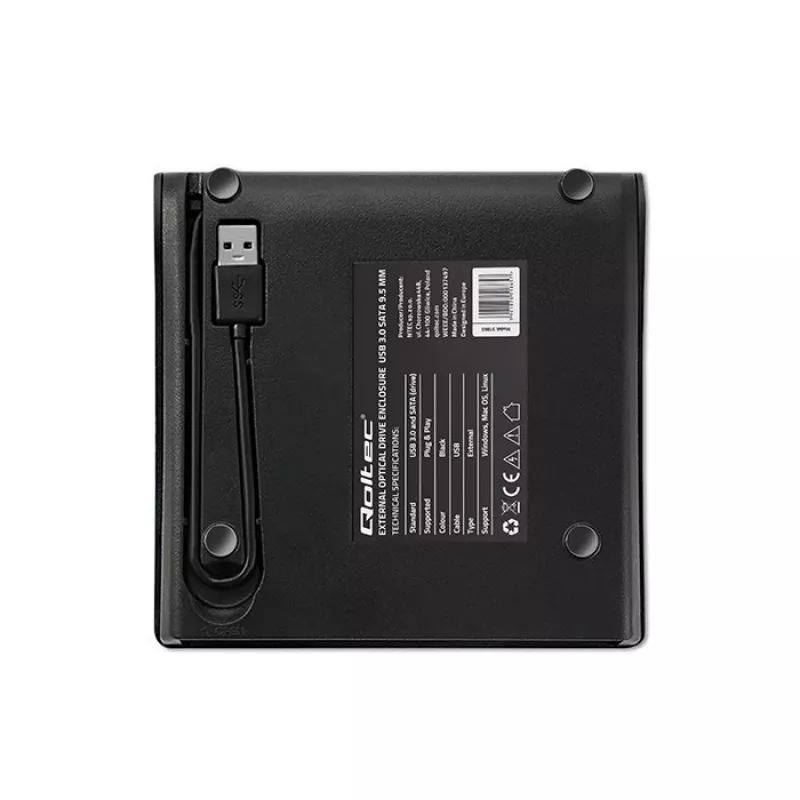 Optical drive case CD/ DVD SATA,USB3.0 9.5mm