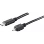 USB Cable S/CONN 77145-1.8 USB 2.0 1.8m USB C Micro-USB B Black