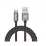 USB data cable Tellur USB to Type-C 1 m Denim, braided 1m cable for charging and data transfer
