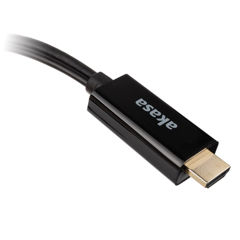 HDMI to DisplayPort Adapter cable Akasa AK-CBHD24-25BK