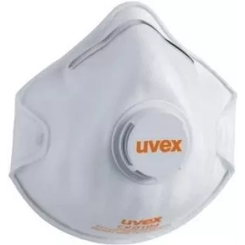 Respirator UVEX silv-air classic 2210 FFP2 with valve — pack of 15
