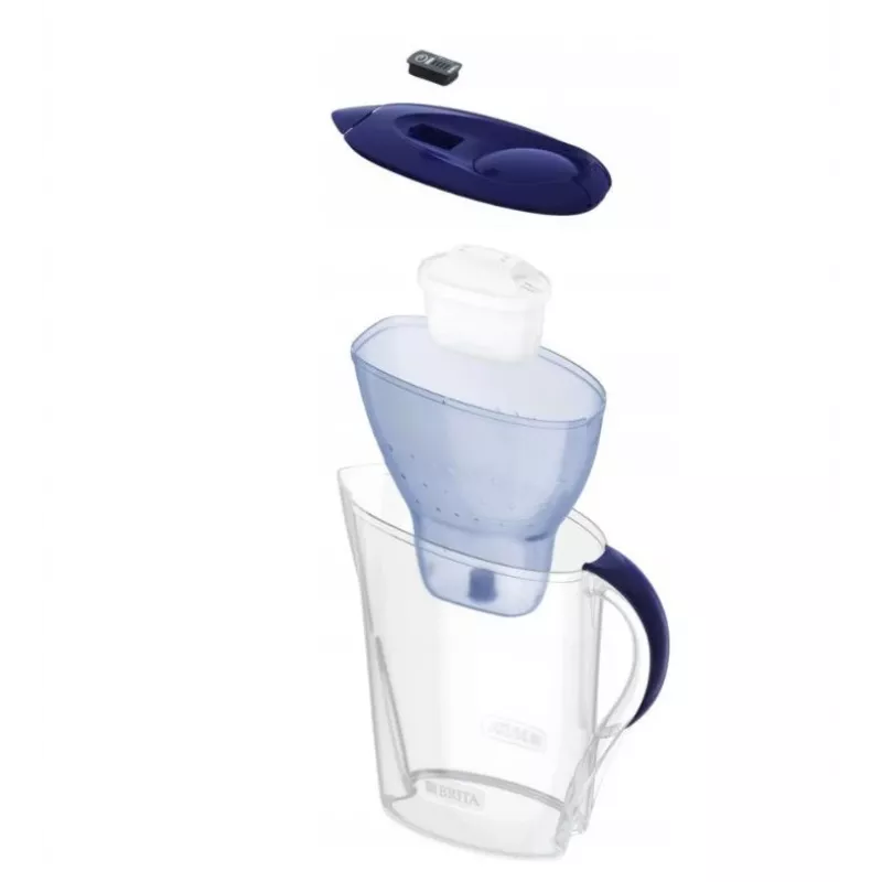 Water filter jug BRITA Marella 2.4 L with 3 Pure Performance cartridges, Maxtra Pro, blue