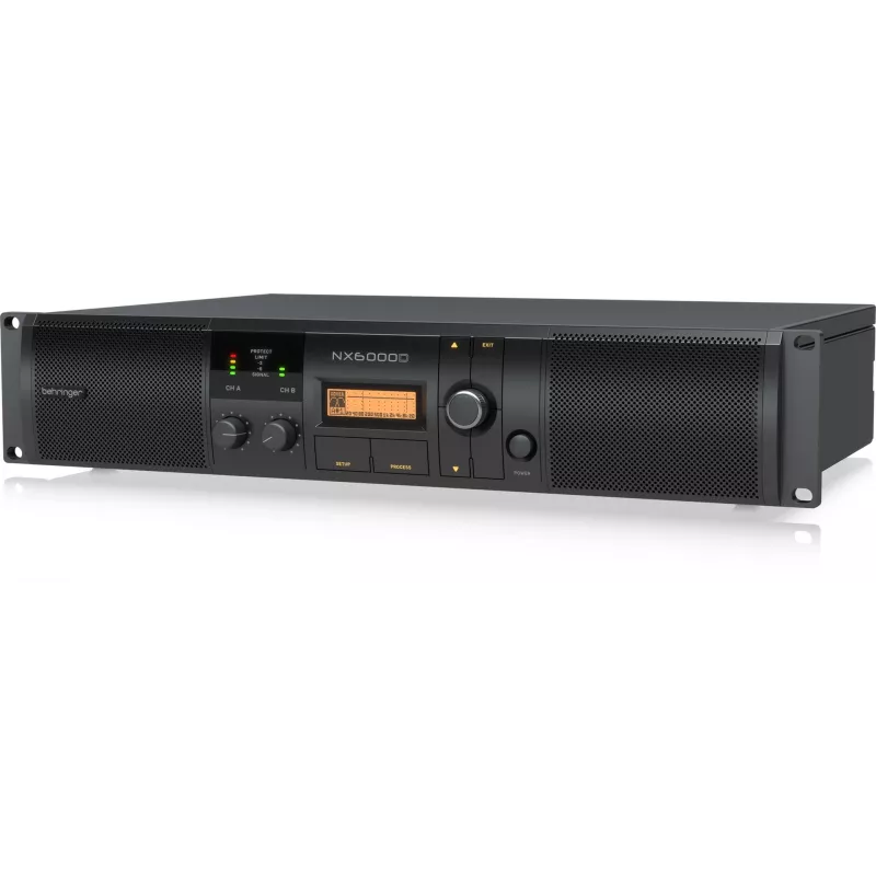 Behringer NX6000D audio amplifier 2.0 channels Home Black