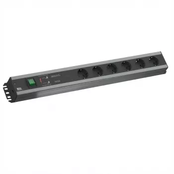 Power Distribution Unit Bachmann 300.011 6 AC outlets 2U Black Grey