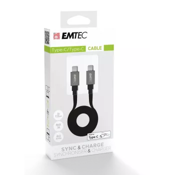 USB Cable Emtec T700C2 1.2m USB C Black