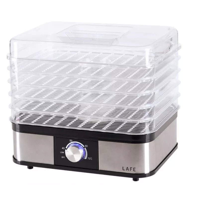 Food Dehydrator LAFE LAFPAR47689 with 6 Trays and Adjustable Temperature