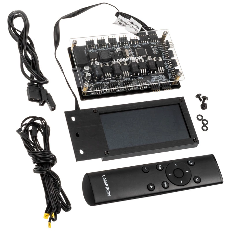 Fan and RGB Controller Lamptron RW460 for Water Cooling Systems — black