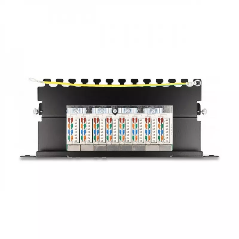 DeLOCK 10 inch Patch Panel 8 port Cat.6A 1U black