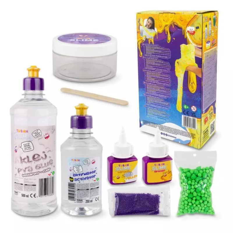 Sensory Slime Set TUBAN TU3812 6-in-1 — DIY kit with six slime variants