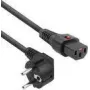 ACT Powercord CEE 7/7 male (angled) - C13 IEC Lock black 3 m, EL234S