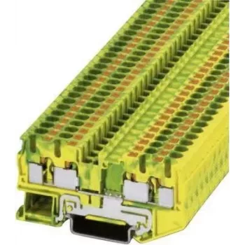 Phoenix Contact Push-In Protective Earth Terminal PT-PE PT 4-QUATTRO-PE Green-Yellow Contents: 1 pc(s) (3211809)