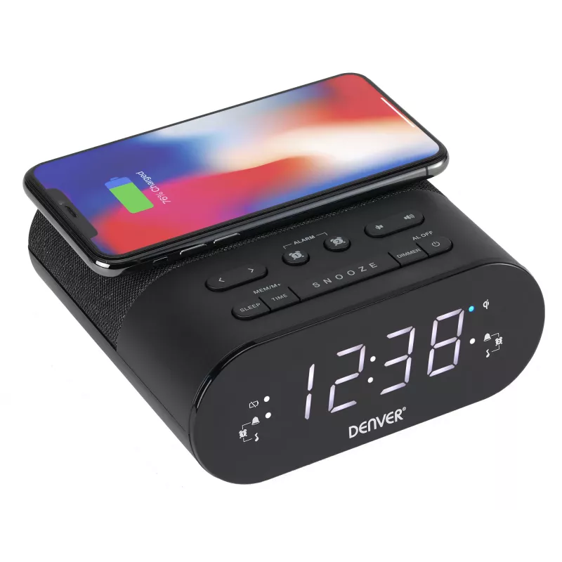Denver CRQ-107 Digital alarm clock Black