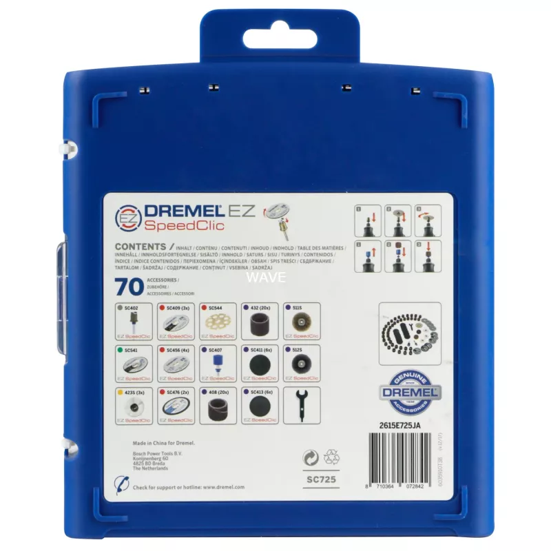 Accessory set Dremel EZ SpeedClic Multipurpose Accessory Set