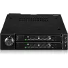 Drive bay adapter frame icy dock MB092VK-B for 2 x 6.3 cm U.2 / U.3 NVMe SSDs to 3.5 inch bay (black)