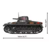 Building Set Cobi Panzer I Ausf. B – 654 pieces, detailed model tank kit