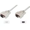 Digitus ASSMANN - Serielles Verlängerungskabel - DB-9 (W) zu DB-9 (M) - 5 m - geformt, Daumenschrauben - beige (AK-610203-050-E)