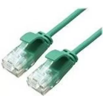 ROLINE GREEN UTP Patch Cable Cat.6A (Class EA), LSOH, slim, Green, 1 m (21.44.3933)