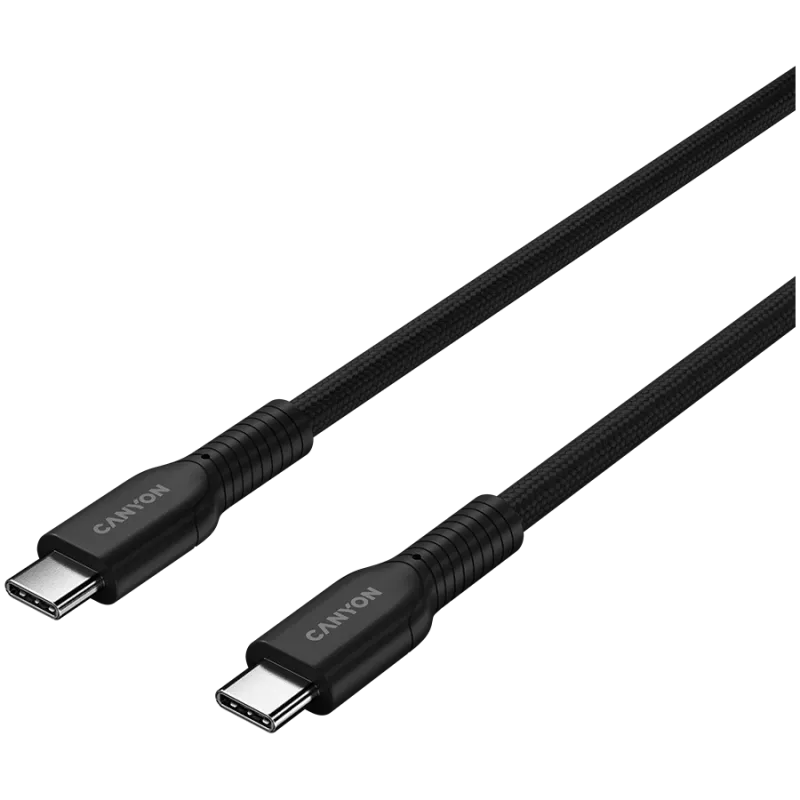 CANYON cable OnWire 60CL C-C 60W COLOR Braided 1m Black