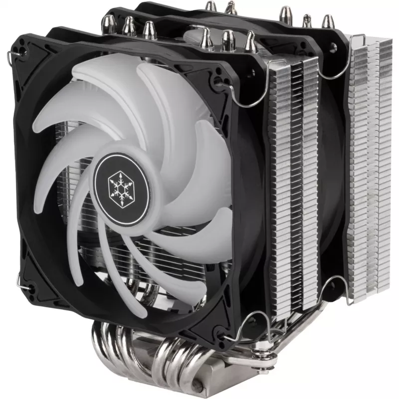 SilverStone Hydrogon D120 ARGB - Processor Air Cooler - (for: LGA1156, LGA1155, LGA2011, LGA1150, LGA1151, AM4, LGA2066, LGA1200, LGA1152, LGA1700)