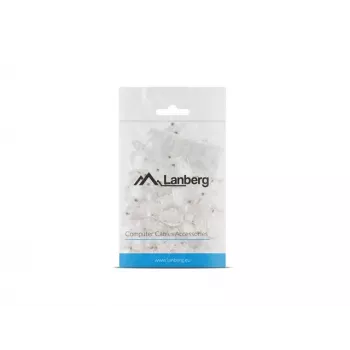 LANBERG RJ-45 wire connector PLU-6000 for Cat6 U/UTP cables, translucent/white, pack of 100