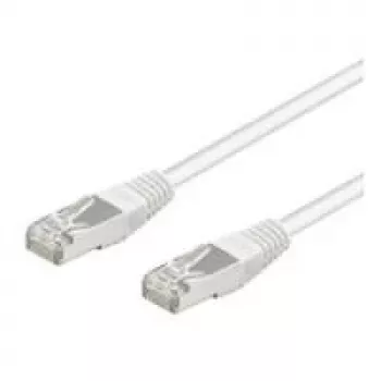 Wentronic Goobay CAT 5e Patch Cable, F/UTP, White, 0.25 m - CCA Copper Mix (93489)