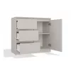 CHEST OF DRAWERS 1 DOOR 3 DRAWERS COLOUR CASHMERE