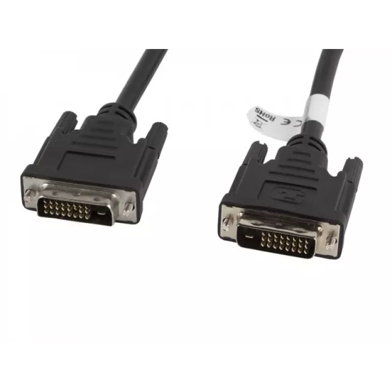 DVI cable Lanberg CA-DVID-10CC-0018-BK 1.8 m Black