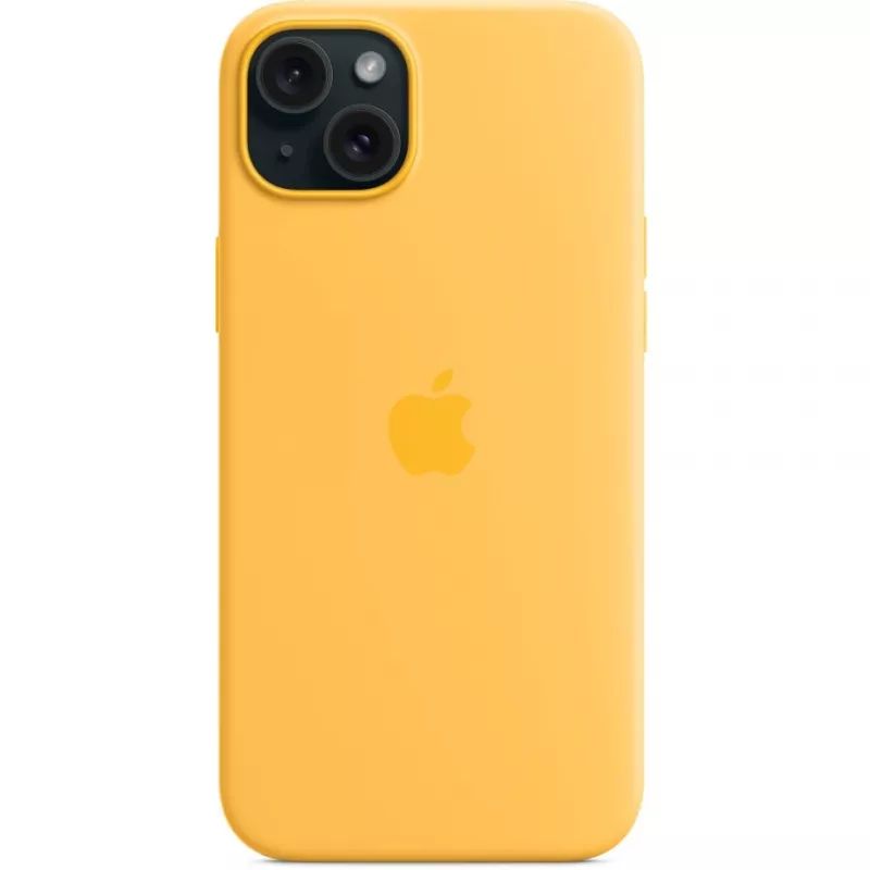 Silicone Case Cover Apple iPhone 15 Plus MagSafe Orange