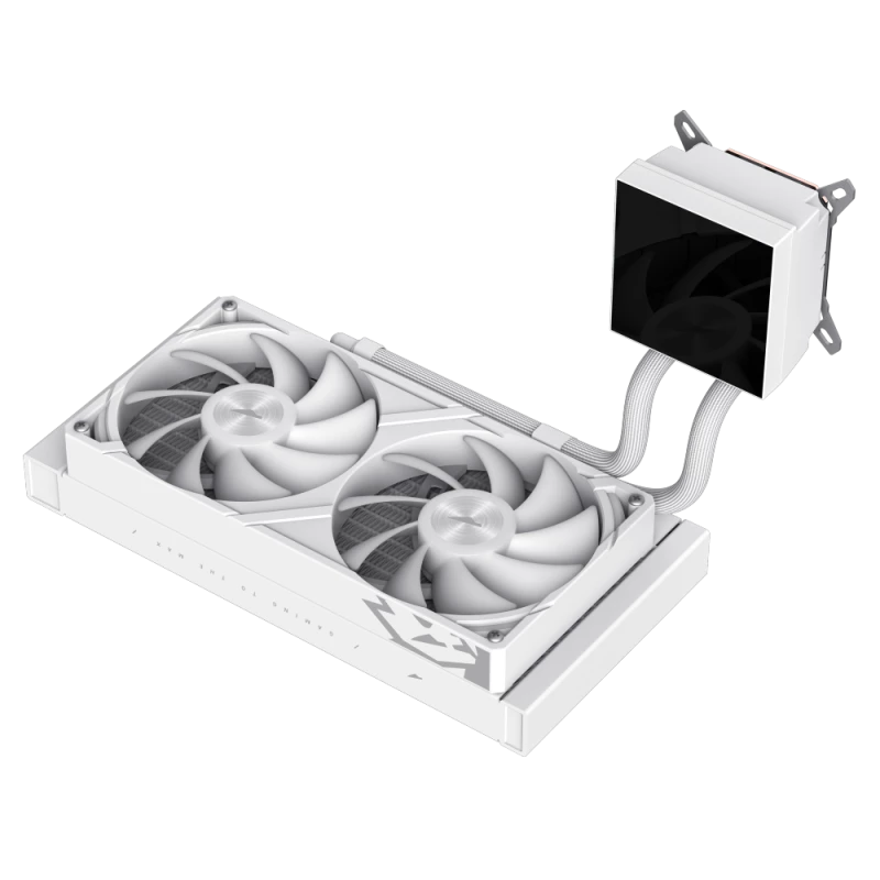 Gamemax CPU Liquid Cooler | GLACIER 240 LCD WH | Intel, AMD