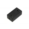 Connection box Extralink for Cat5e UTP cable, plastic, black, 1‑port