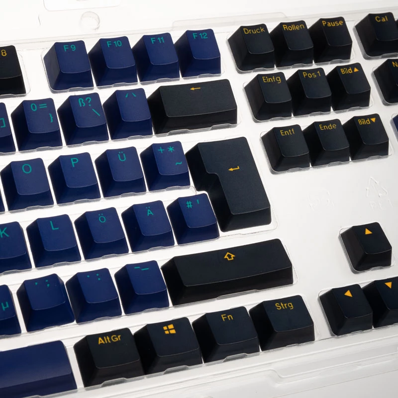 Keyboard cap Ducky Horizon DKSA109-DEPDBBZOH PBT material black blue