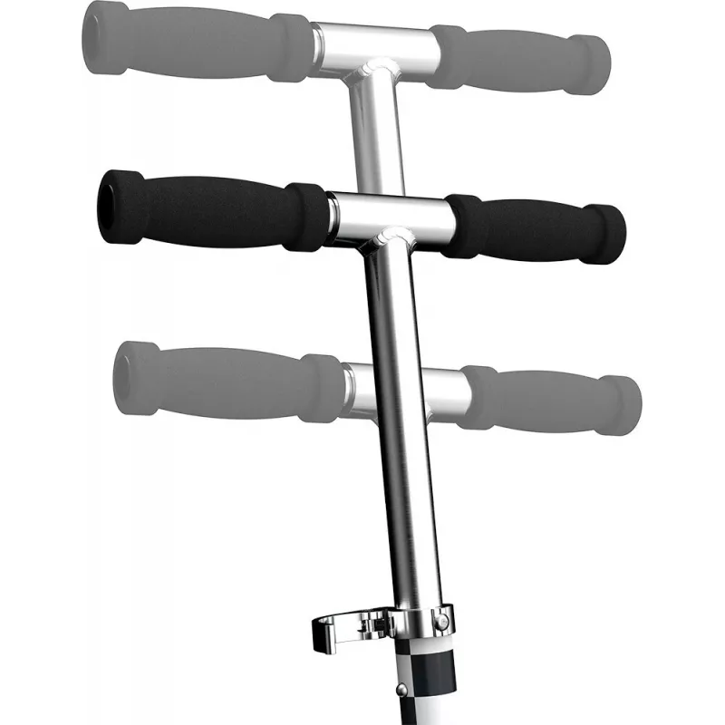 Razor Model A Kick Scooter — Lightweight Foldable Aluminium Scooter for Teens & Adults, Adjustable Handlebar, 65 kg Max Load, Silver