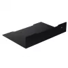 Wall shelf for decoder MACLEAN MC-122, steel, black, max load 5 kg, hole spacing 219 mm