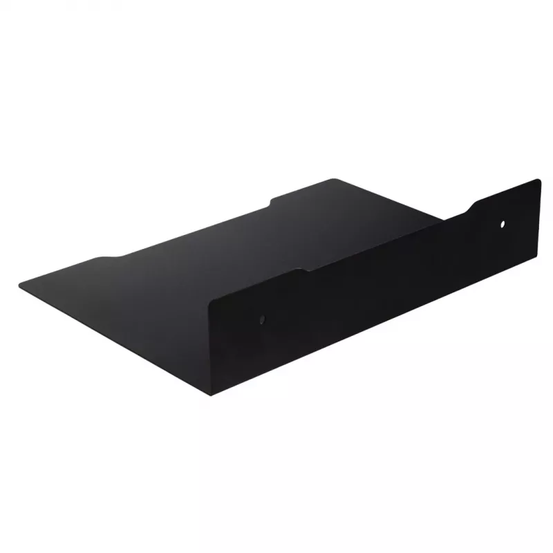 Wall shelf for decoder MACLEAN MC-122, steel, black, max load 5 kg, hole spacing 219 mm