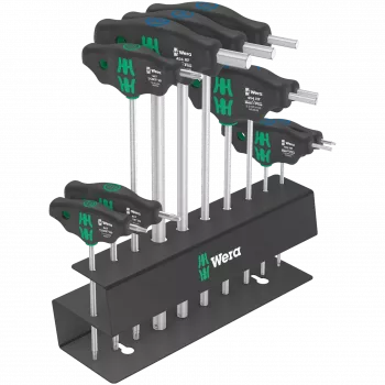 Wera Bicycle Set 6 T-Handle Key Set, 10 Pieces, in Storage Box (05004174001)