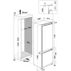 WHIRLPOOL Built-In Refrigerator WH SP70 T121, Width 69 cm, Height 193,5 cm, Energy class E, No frost