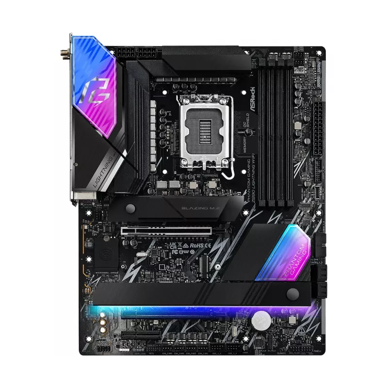 Motherboard ASRock Z890 Lightning WiFi — Intel Z890, LGA1851, ATX, 4× DDR5, Wi‑Fi 7, 2.5Gb LAN, Thunderbolt 4