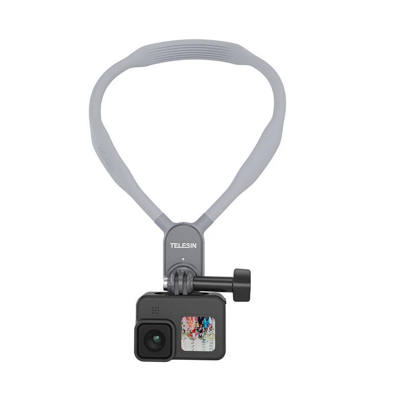 Neck strap with mount for sports cameras Telesin TE-HNB-001 — adjustable length, quick-release mount