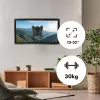 Maclean MC-416 TV Monitor Wall Mount 13-32 30kg Tilt Rotate max. VESA 100x100 Black Powder Coating LED OLED LCD Universal Bracket Holder