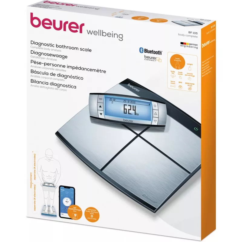 Body Analysis Scale Beurer BF105 Body Complete Silver