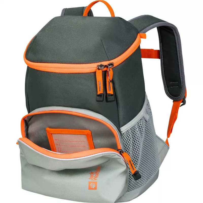 Jack Wolfskin Erlebnis Pack Backpack - Green/Orange, 11 L