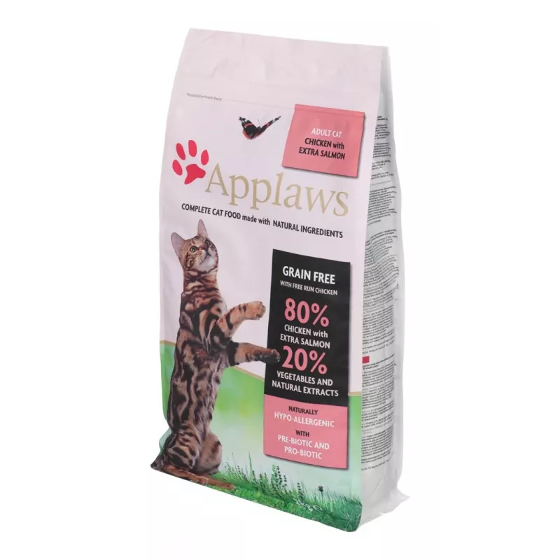 Applaws dry cat food, chicken with salmon, 2 kg
