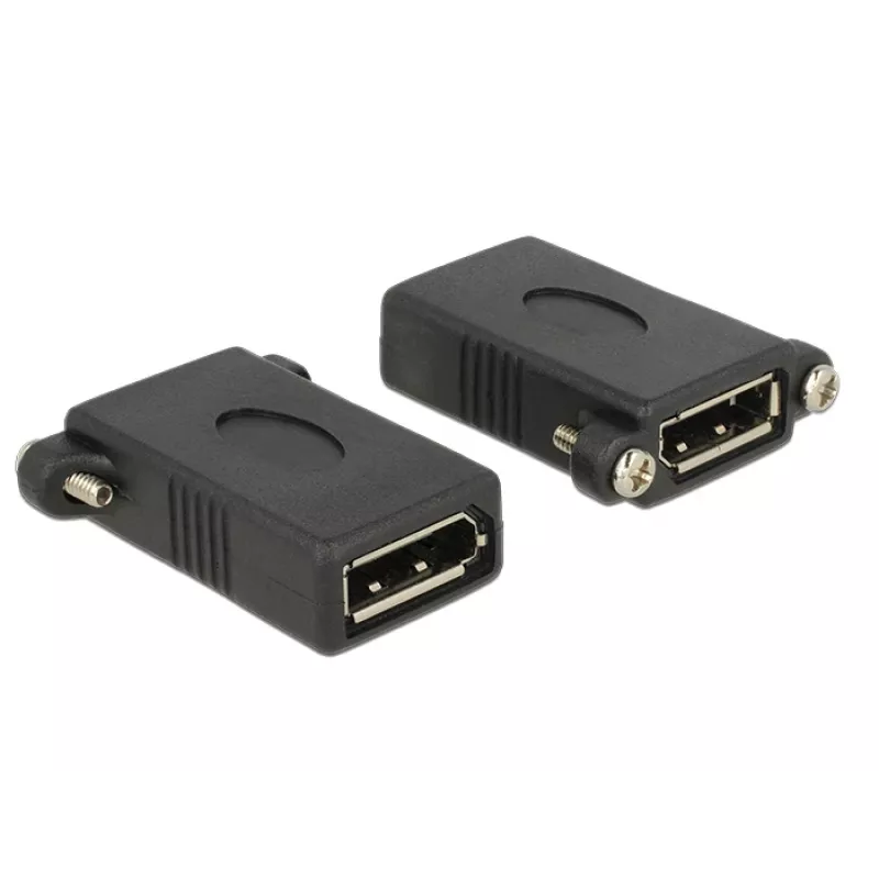 DisplayPort Adapter DeLOCK DisplayPort 1.1 F-F Black