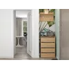 Shoe cabinet top e shop MODO X2 Oak Artisan, closed 4 doors, 4 shelves, 600×880×360 mm, particle board