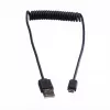 ROLINE USB 2.0 Coiled Cable - A - Micro B - ST/ST 1,0 m - Shielded - USB 2.0 Type Micro B - 1 mm - coiled (11.02.8317)